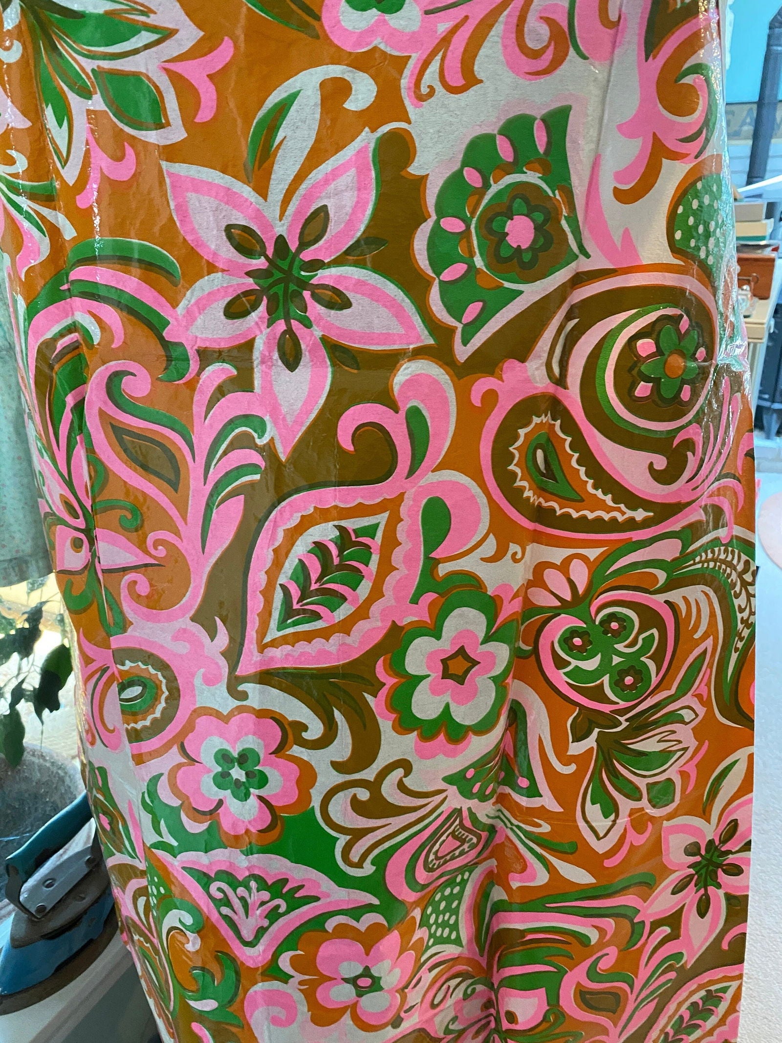 Rare 1960s Almost Paper Tent Dress by Flower Modes - Duckwells