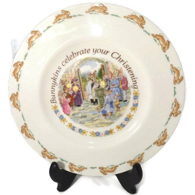 Royal Doulton Bunnykins Christening Plate – Duckwells