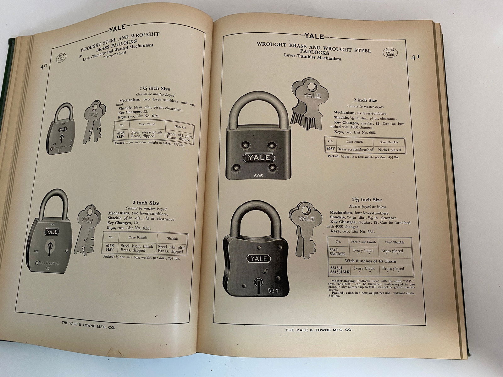 Vintage 1929 Yale Products Catalog - Duckwells