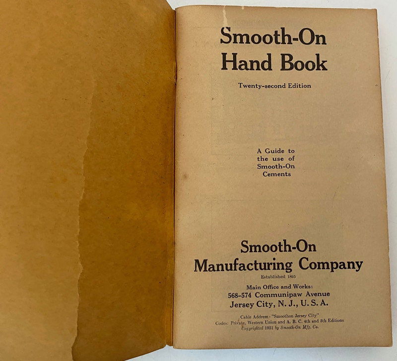 Vintage 1931 Smooth-On Handbook - Duckwells