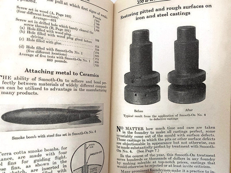 Vintage 1931 Smooth-On Handbook - Duckwells