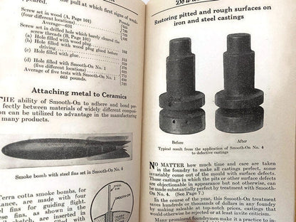 Vintage 1931 Smooth-On Handbook - Duckwells