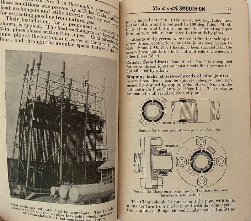 Vintage 1931 Smooth-On Handbook - Duckwells