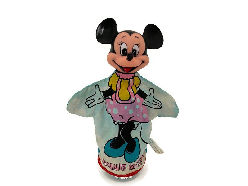 Vintage 1950s Minnie Mouse Hand Puppet - Duckwells