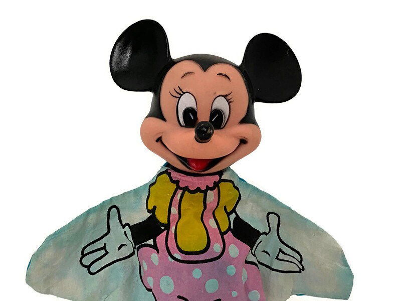 Vintage 1950s Minnie Mouse Hand Puppet - Duckwells