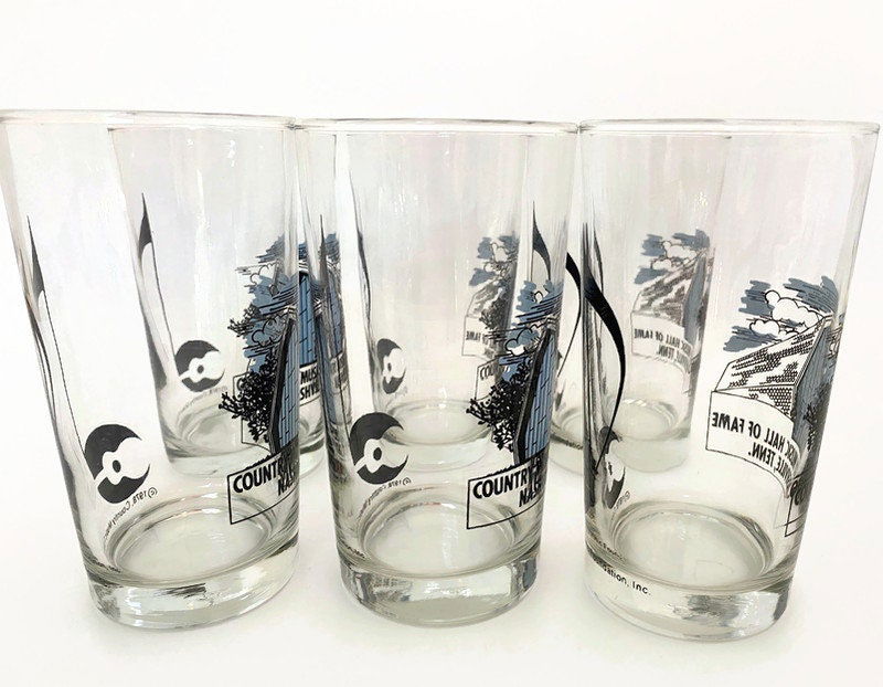 Vintage 1970s Country Music Hall of Fame Glassware - Duckwells