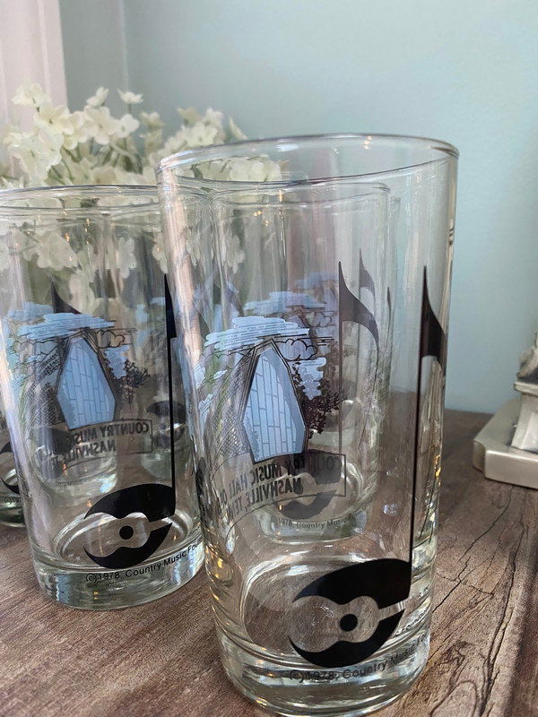 Vintage 1970s Country Music Hall of Fame Glassware - Duckwells