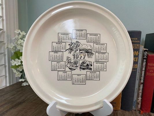 Vintage 1977 Calendar Plate at Duckwells
