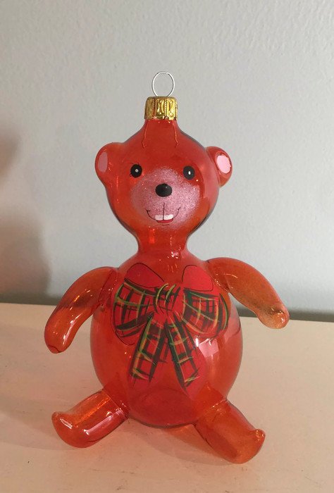Vintage Blown Glass Bear Christmas Tree Ornament at Duckwells
