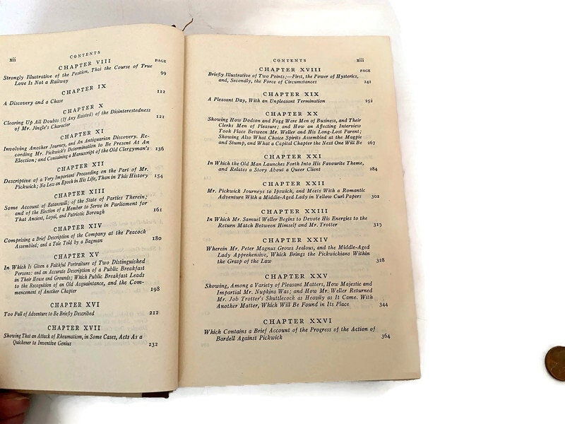 Vintage Book 1943 Edition  The Pickwick Papers by Charles Dickens - Duckwells