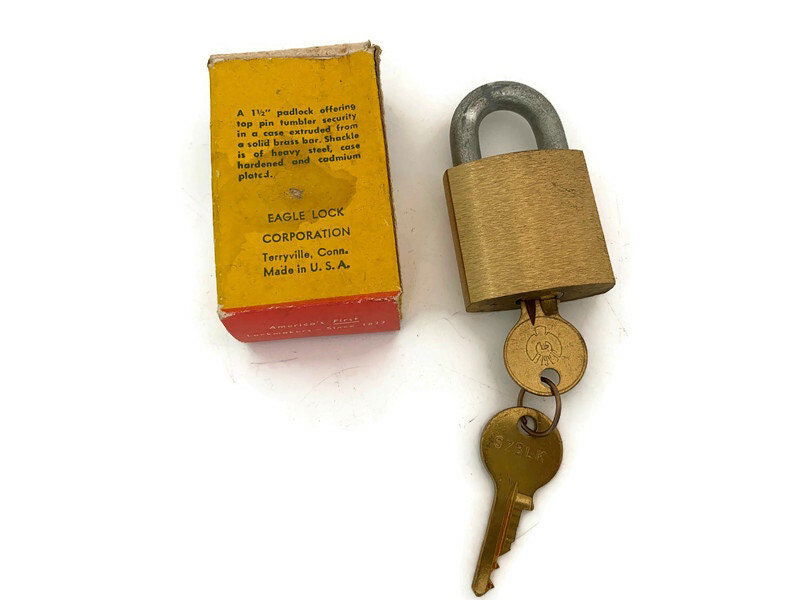 Vintage Brass Eagle Lock - Duckwells