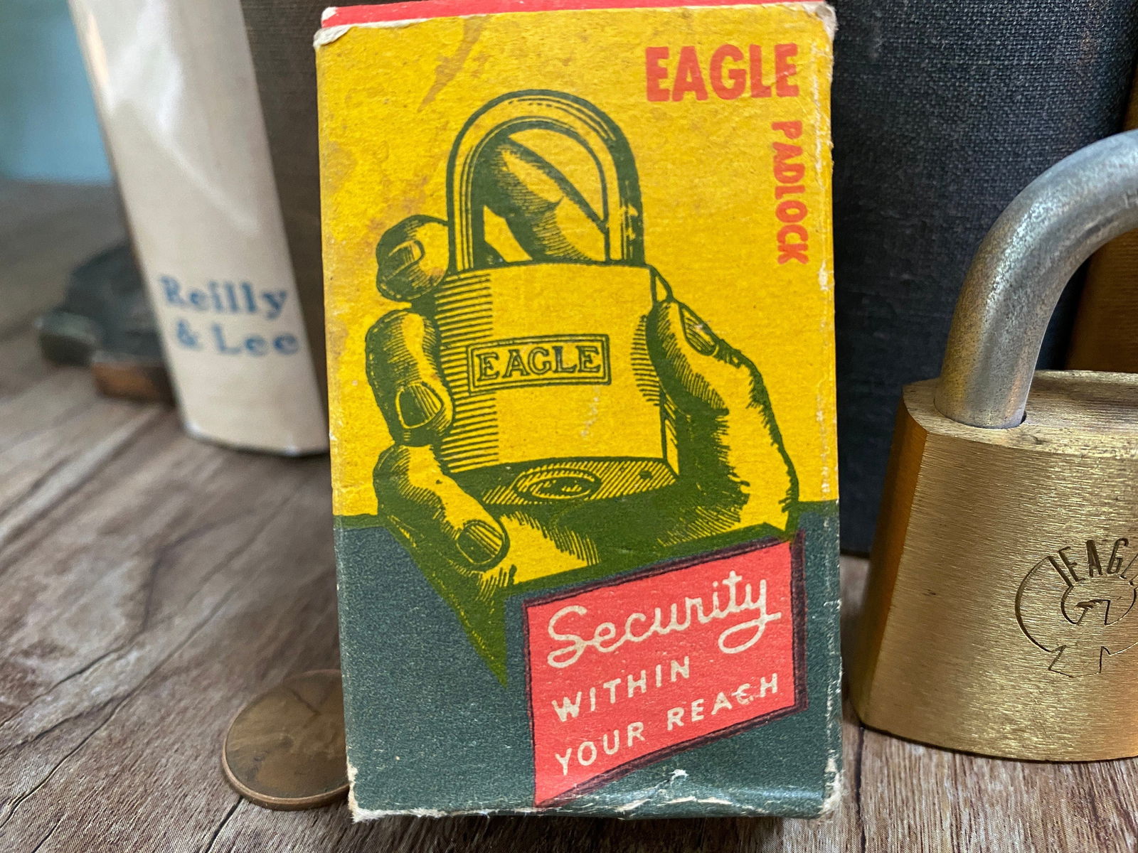 Vintage Brass Eagle Lock - Duckwells