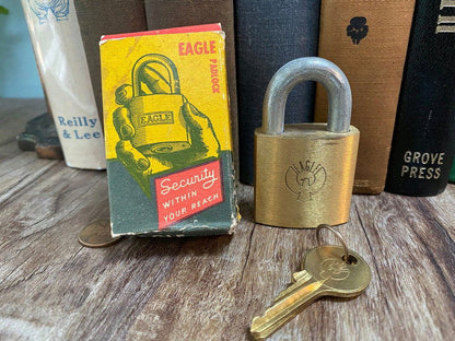 Vintage Brass Eagle Lock - Duckwells