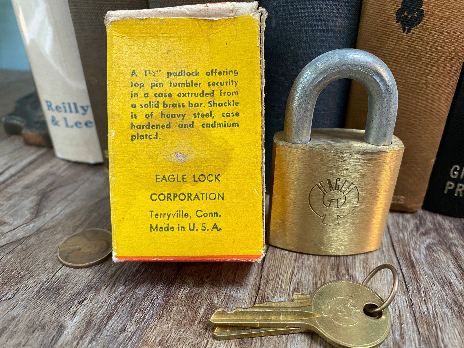Vintage Brass Eagle Lock - Duckwells