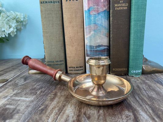 Vintage Brass Taper Candle Holder - Duckwells