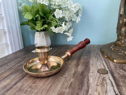 Vintage Brass Taper Candle Holder - Duckwells