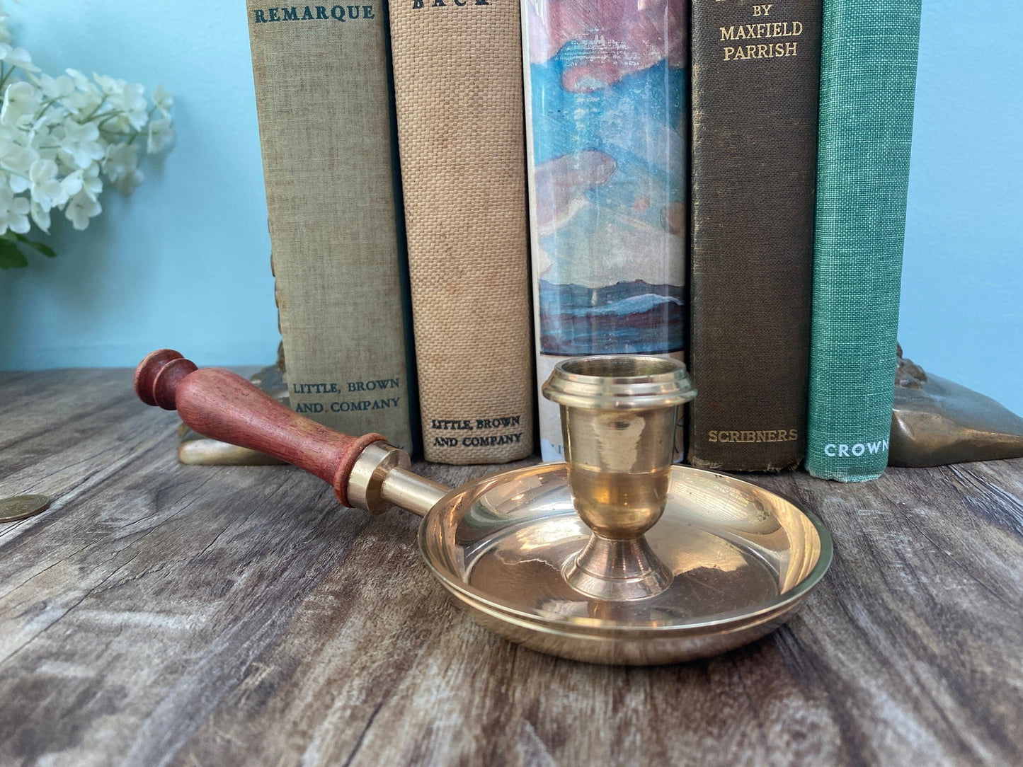 Vintage Brass Taper Candle Holder - Duckwells