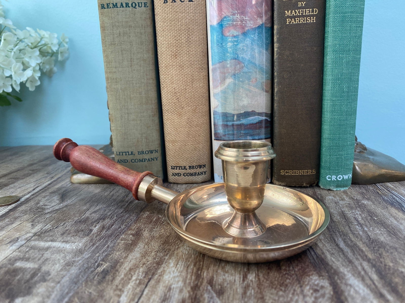 Vintage Brass Taper Candle Holder - Duckwells