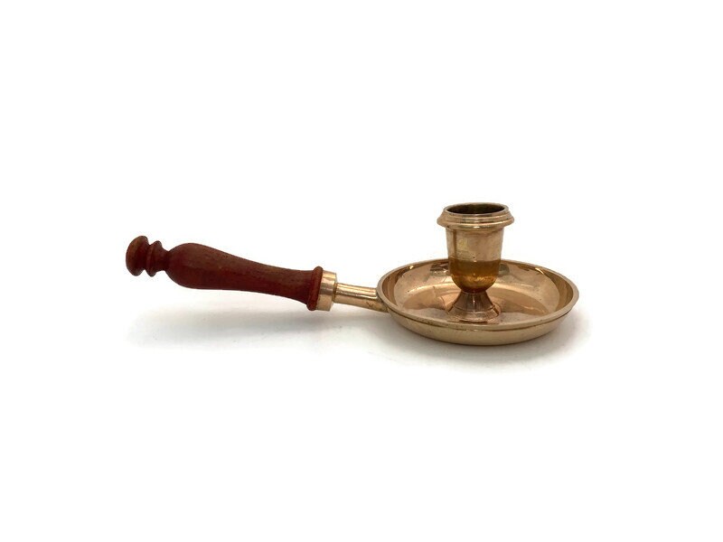 Vintage Brass Taper Candle Holder - Duckwells