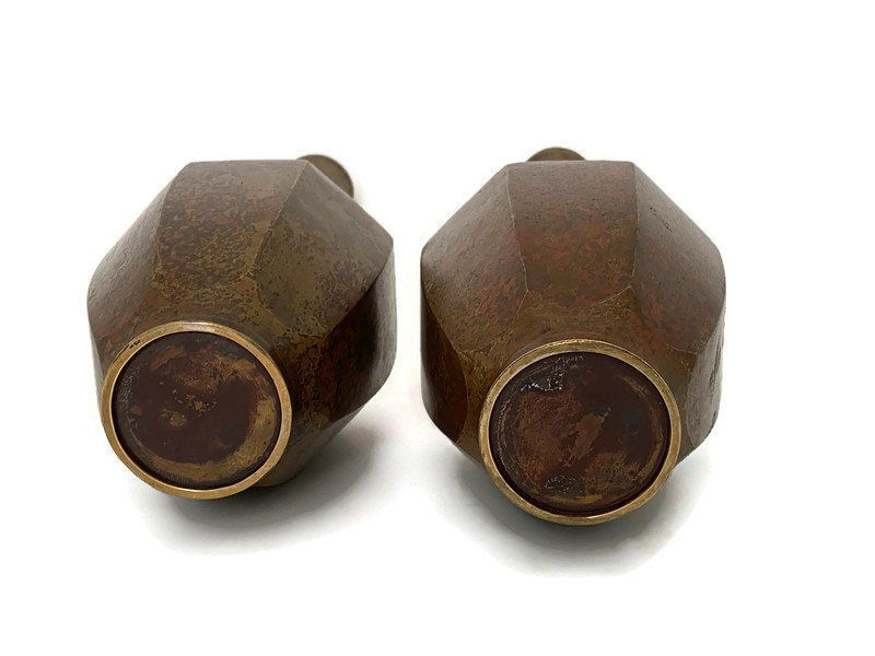 Vintage Bronze Modern Vases - Duckwells