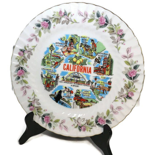 Vintage California Souvenir Plate - Duckwells