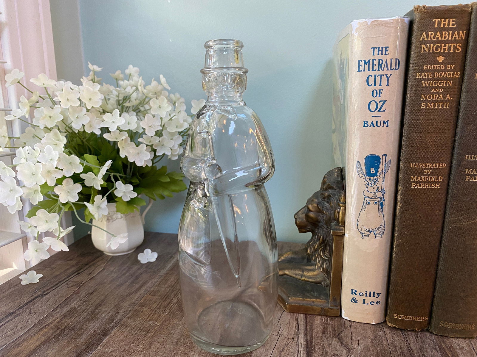 Vintage Carrie Nation Vinegar Bottle by Owens Glass - Duckwells