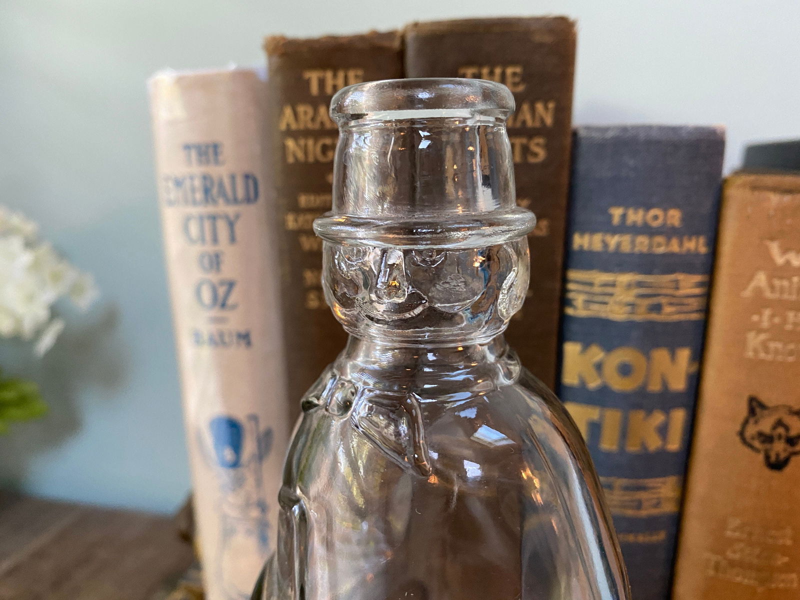 Vintage Carrie Nation Vinegar Bottle by Owens Glass - Duckwells
