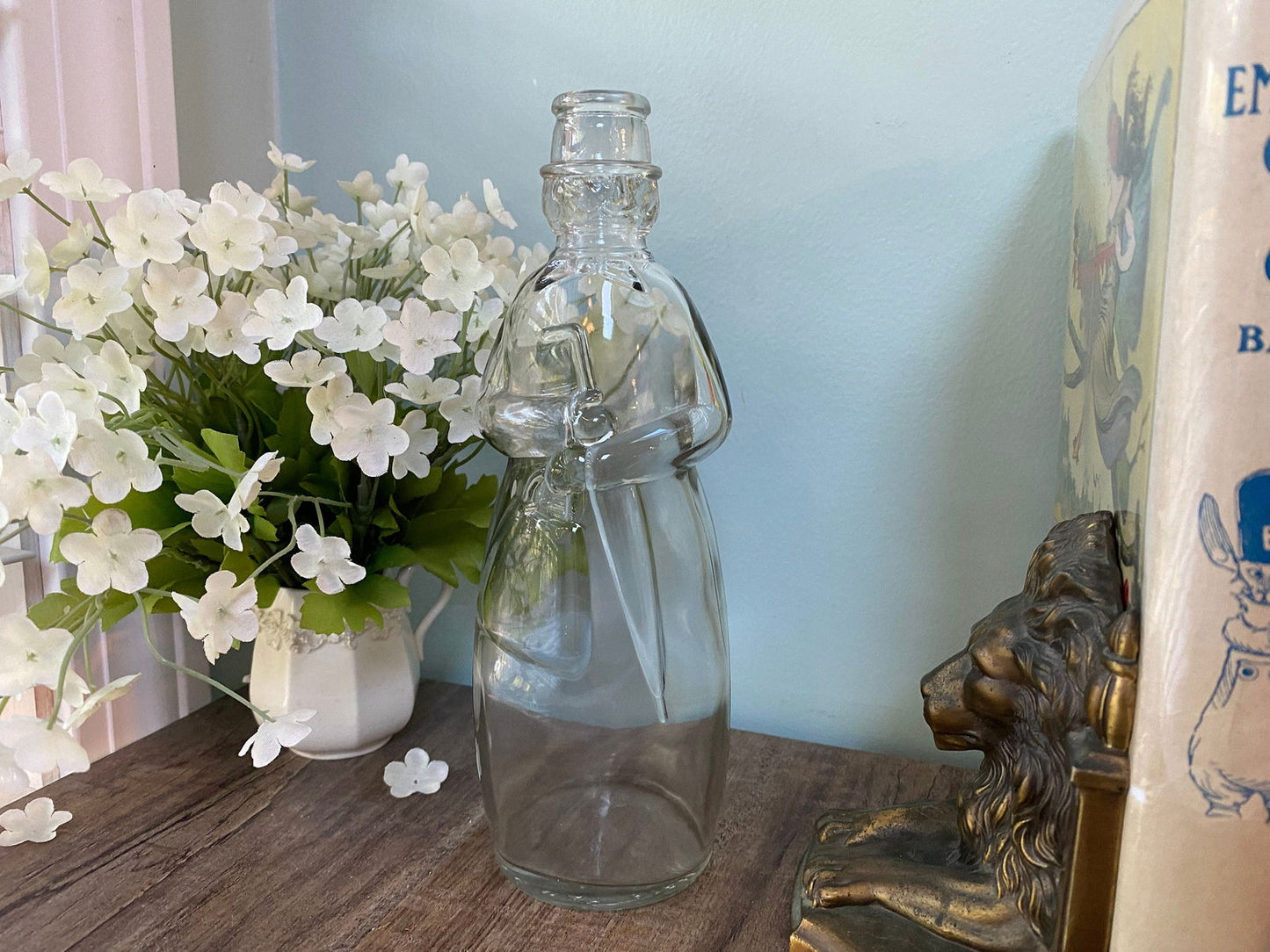 Vintage Carrie Nation Vinegar Bottle by Owens Glass - Duckwells