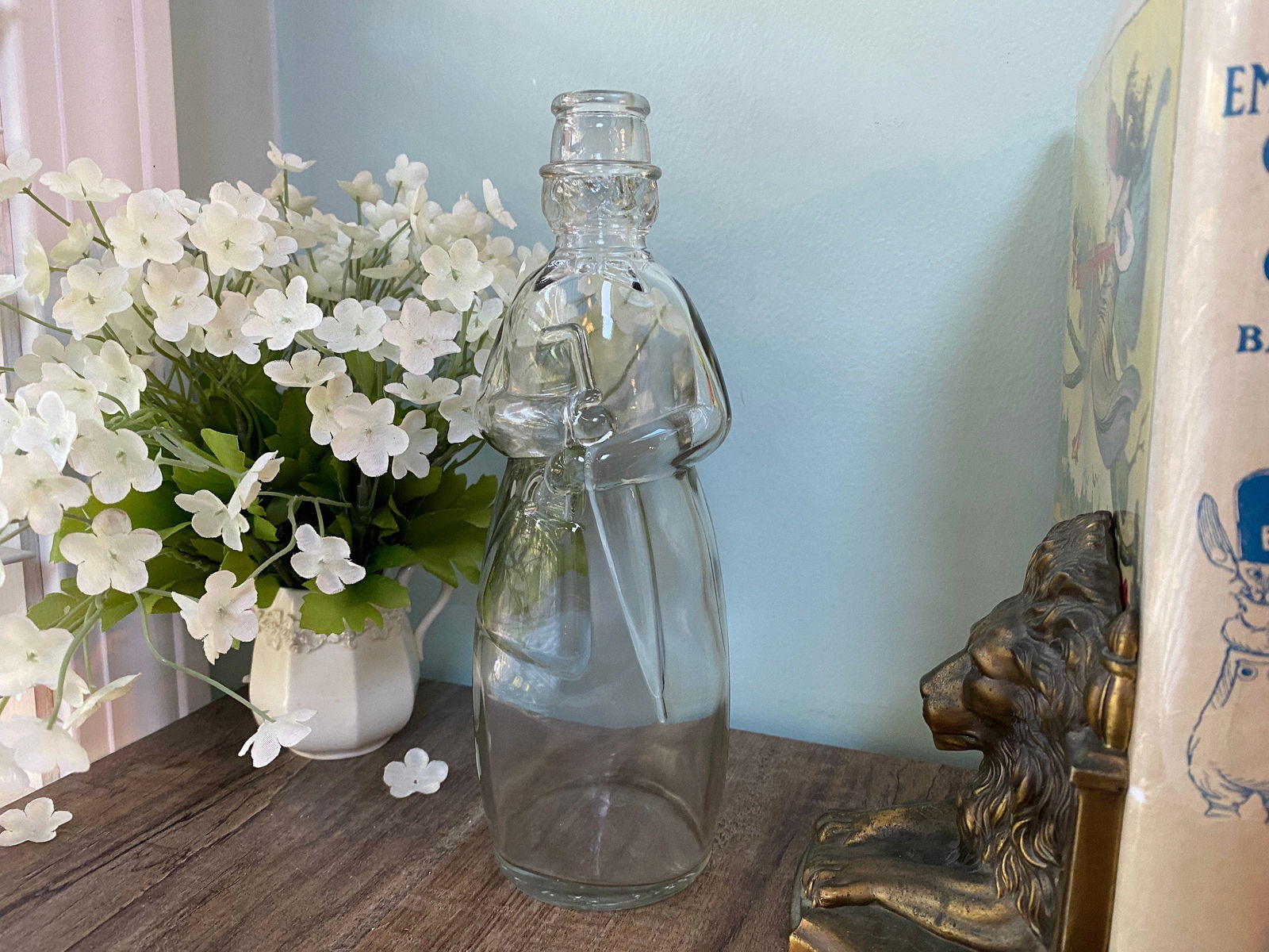 Vintage Carrie Nation Vinegar Bottle by Owens Glass - Duckwells