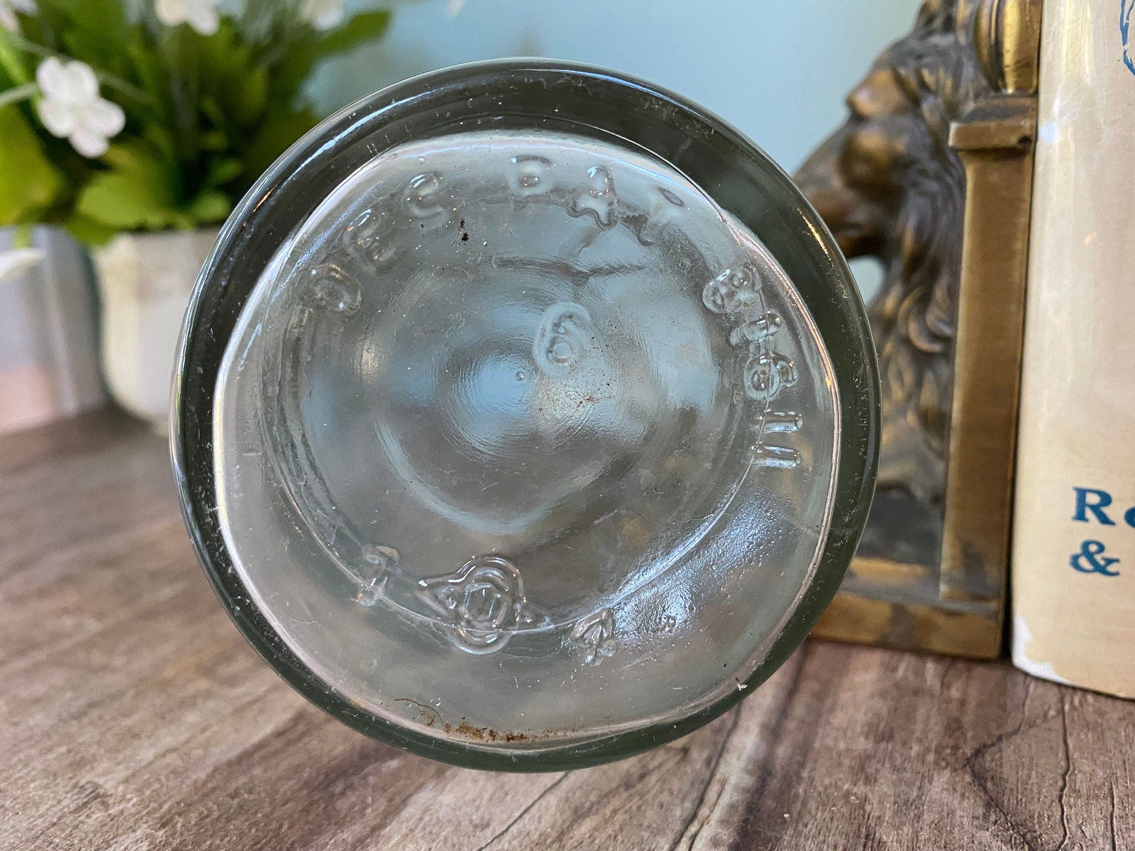 Vintage Carrie Nation Vinegar Bottle by Owens Glass - Duckwells