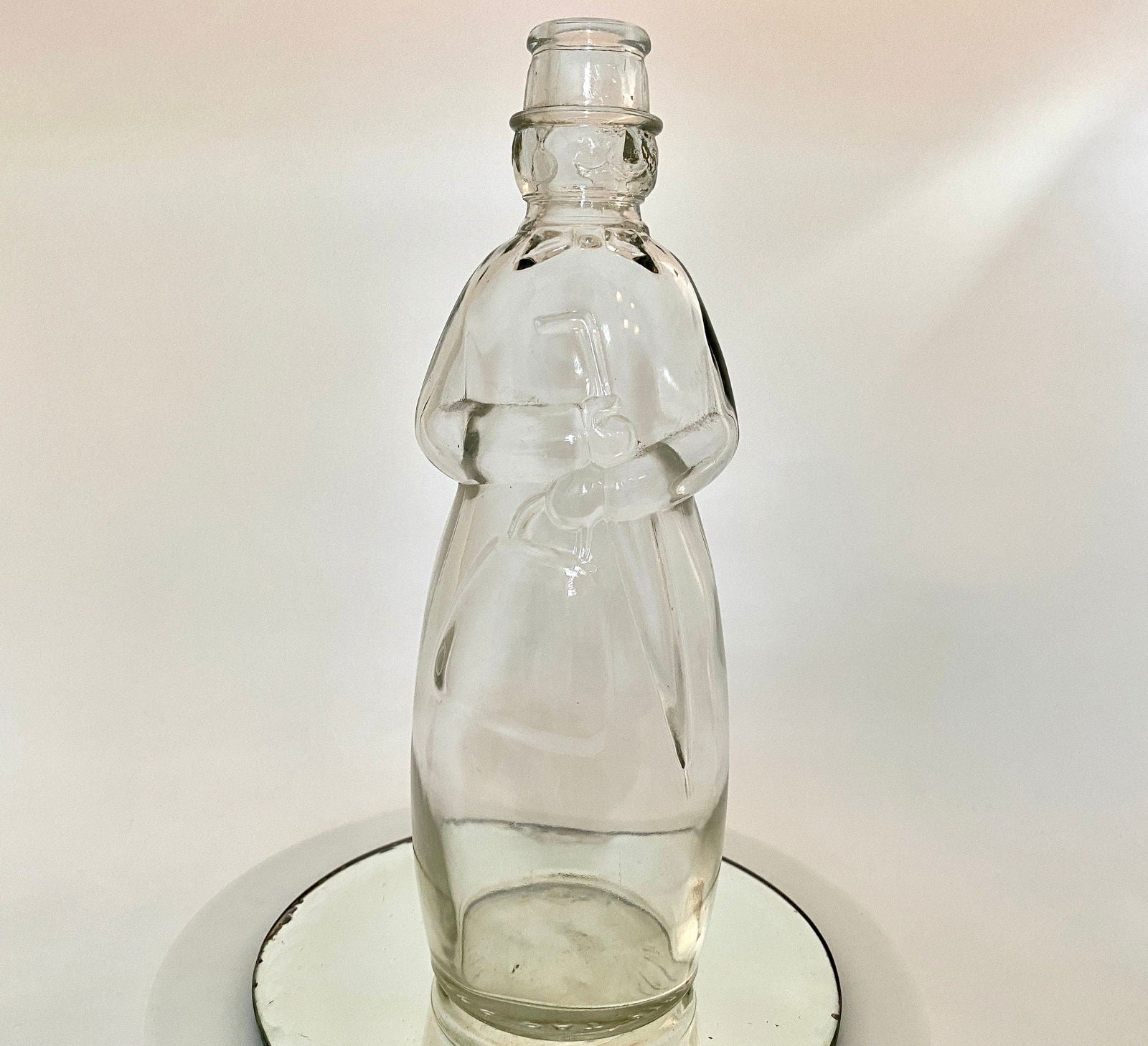Vintage Carrie Nation Vinegar Bottle by Owens Glass - Duckwells