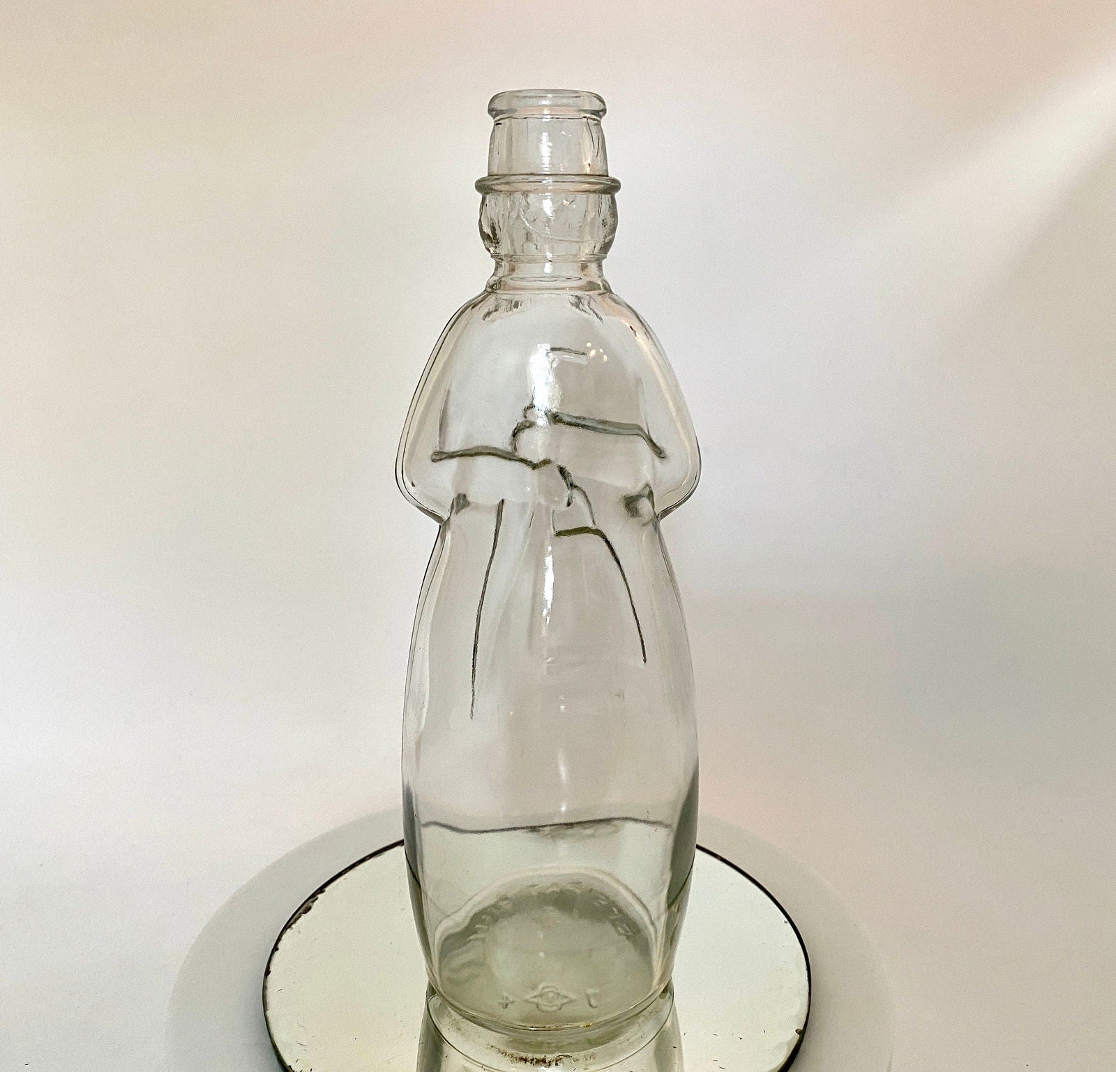 Vintage Carrie Nation Vinegar Bottle by Owens Glass - Duckwells
