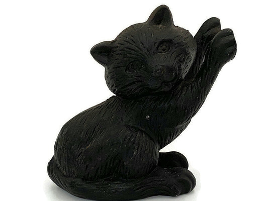 Vintage Cast Iron Black Cat Doorstop at Duckwells