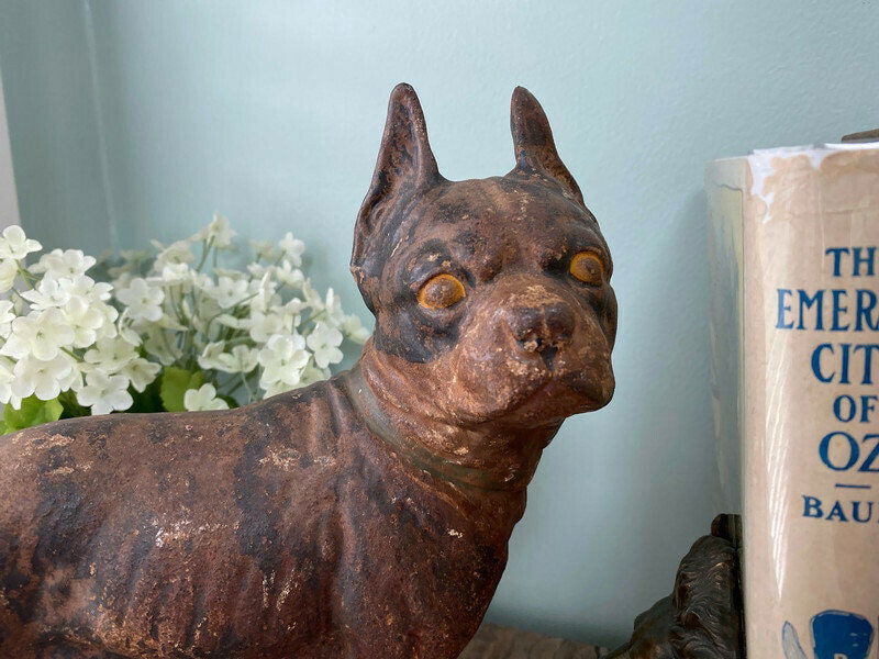 Vintage Cast Iron Boston Terrier - Duckwells
