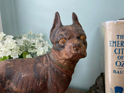 Vintage Cast Iron Boston Terrier - Duckwells