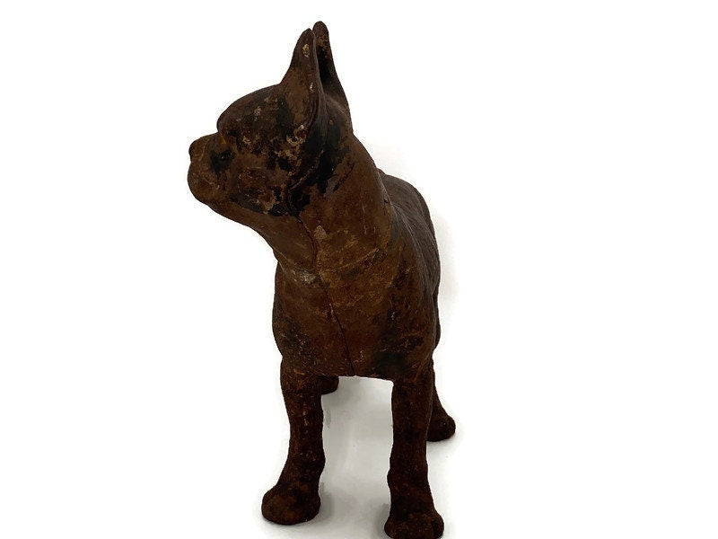 Vintage Cast Iron Boston Terrier - Duckwells