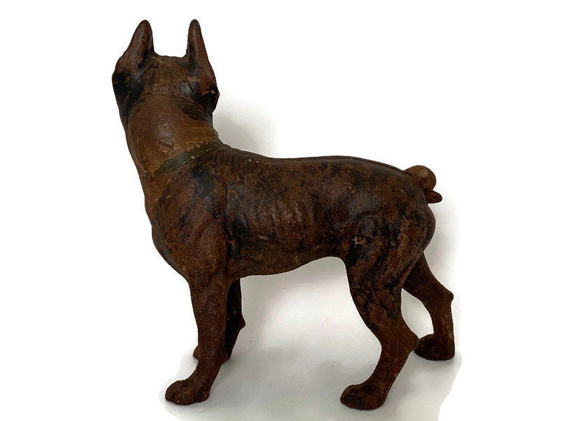 Vintage Cast Iron Boston Terrier - Duckwells