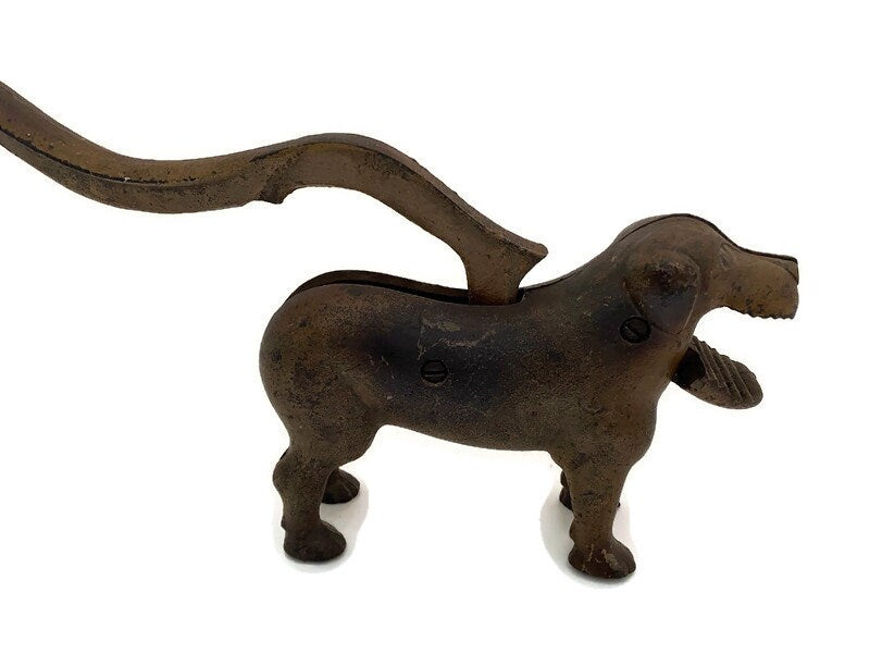 Vintage Cast Iron Dog Nutcracker - Duckwells