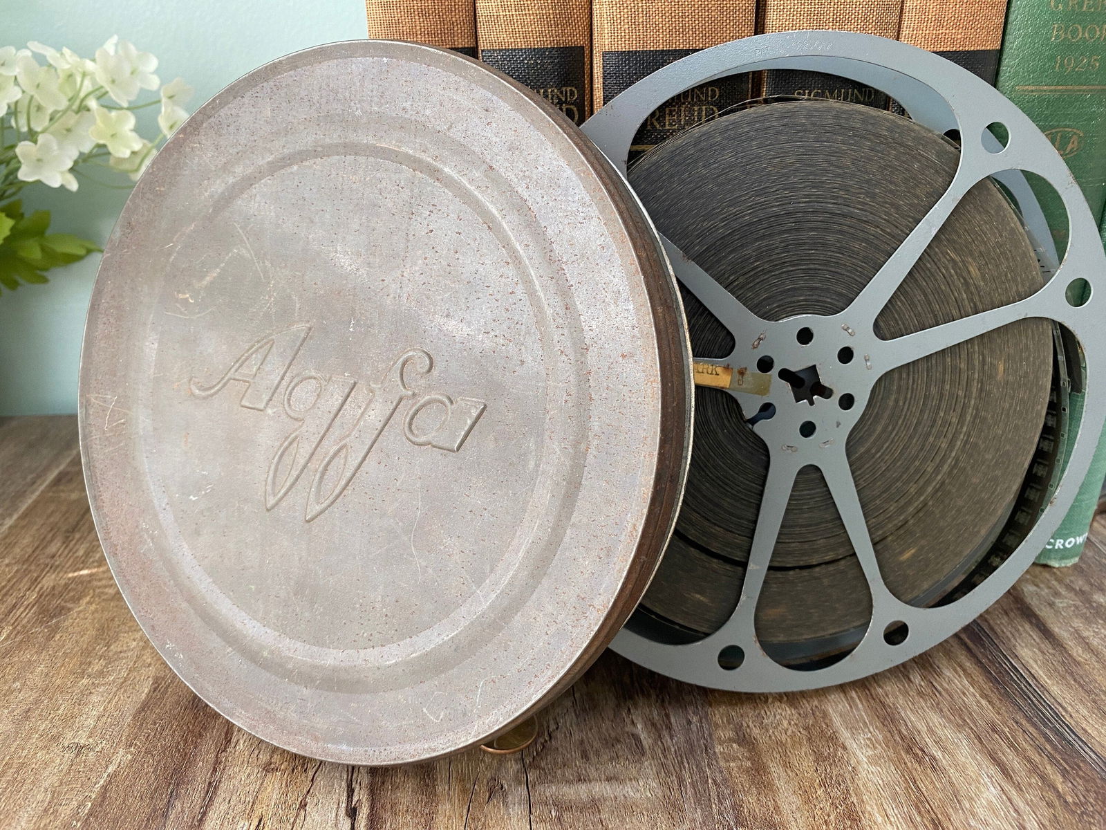 Vintage Castle Films Movie Reel and Agfa Can - Duckwells