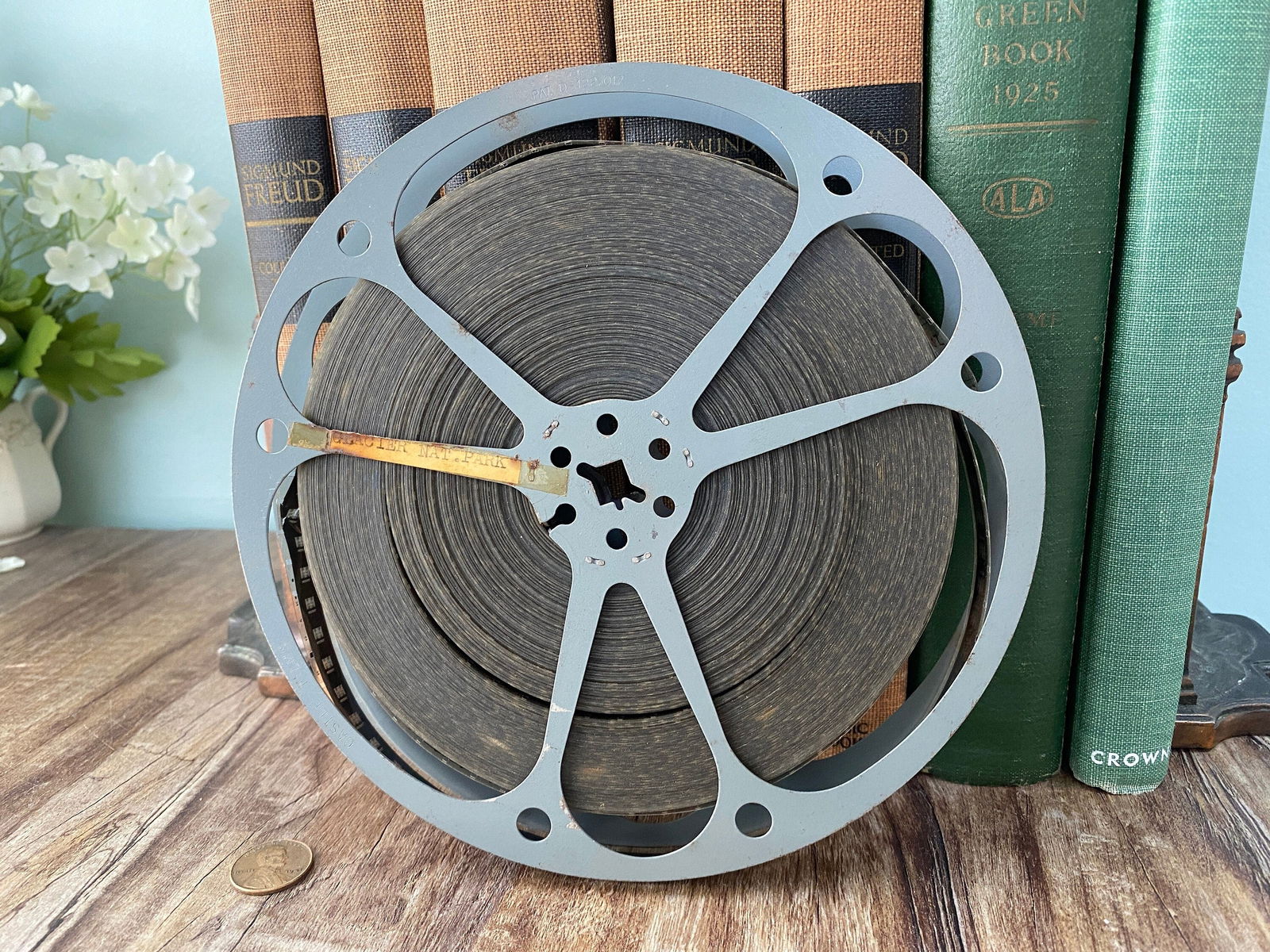 Vintage Castle Films Movie Reel and Agfa Can - Duckwells
