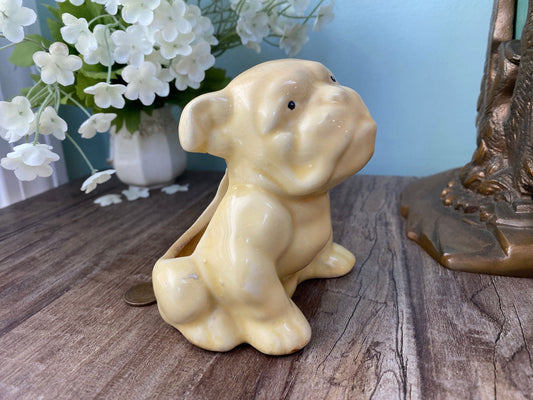 Vintage Ceramic Bull Dog Planter at Duckwells