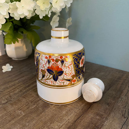 Vintage Ceramic Cologne Bottle with Stopper - Duckwells