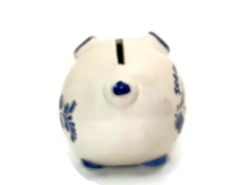 Vintage Ceramic Piggy Bank Sea Lion Caves Souvenir - Duckwells