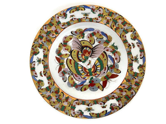 Vintage Chinese 1000 Butterflies Handpainted Plate at Duckwells