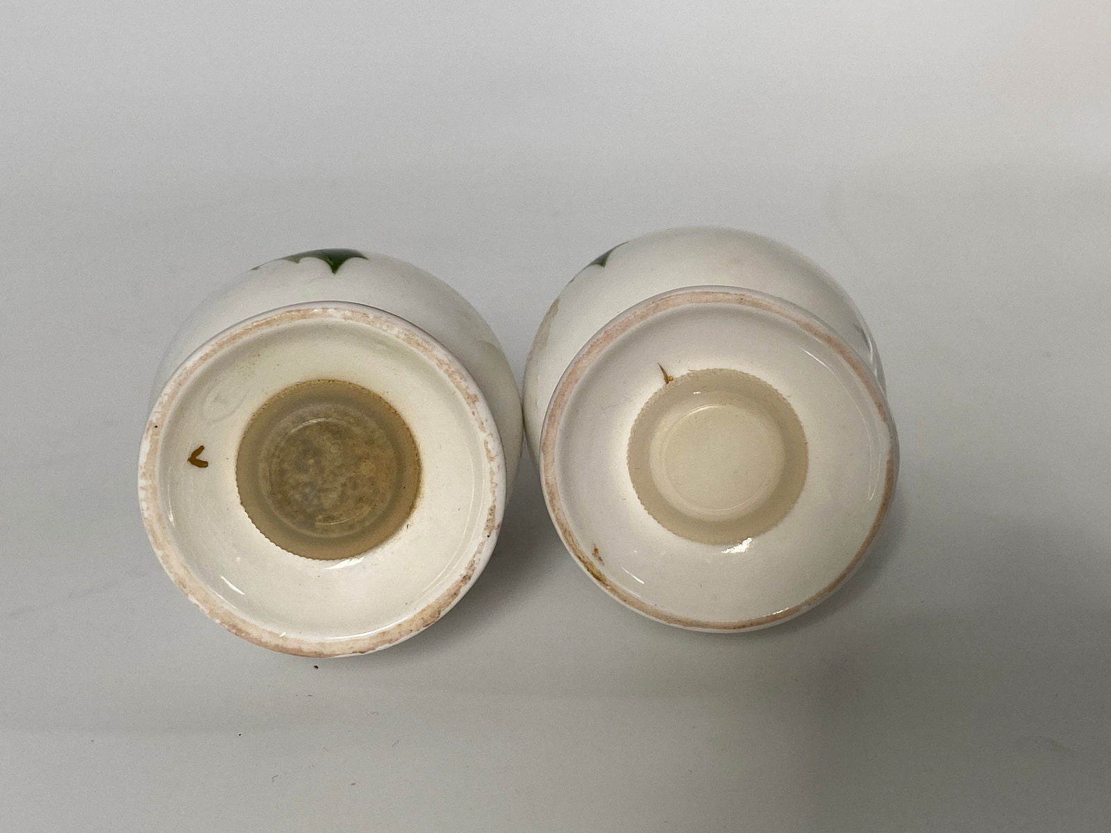 Vintage Christmas China Salt and Pepper Shaker Set - Duckwells