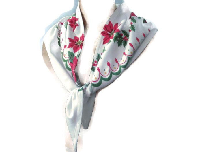 Vintage Christmas Fabric Scarf - Duckwells