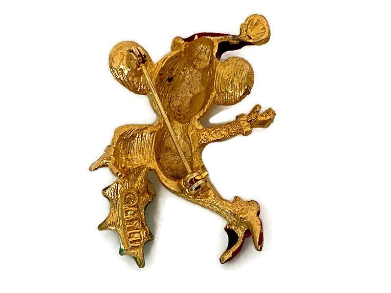 Vintage Christmas Mouse Pin by Mylu - Duckwells