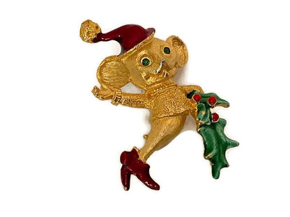 Vintage Christmas Mouse Pin by Mylu - Duckwells