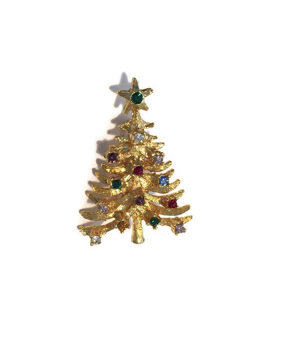 Vintage Christmas Tree Pin - Duckwells
