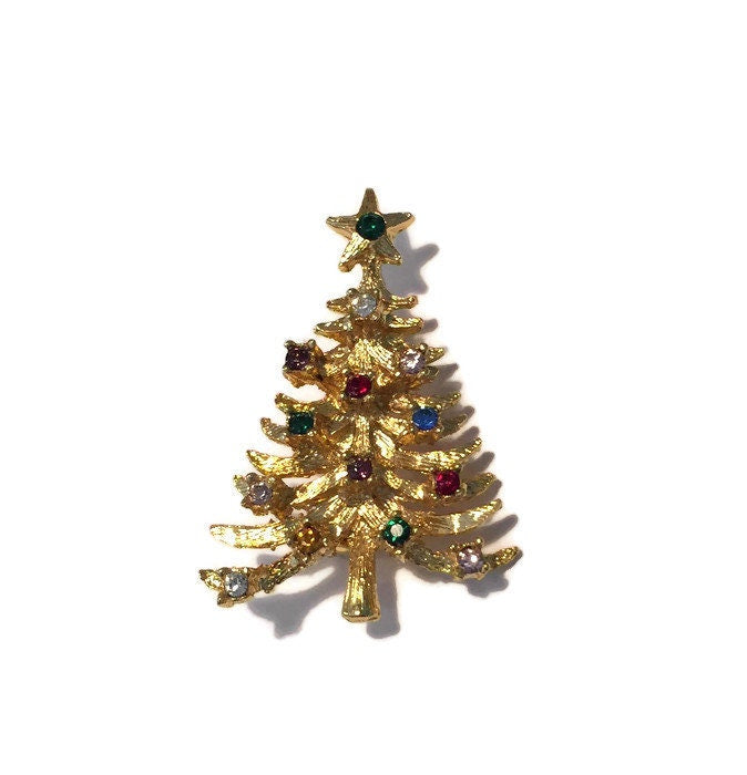 Vintage Christmas Tree Pin - Duckwells
